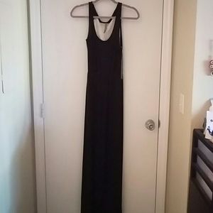Black maxi dress with fun lace back