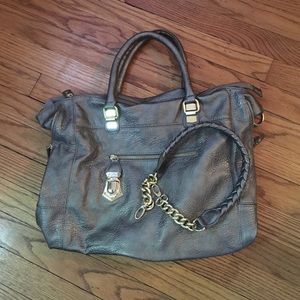 New Steve Madden Pewter Bag
