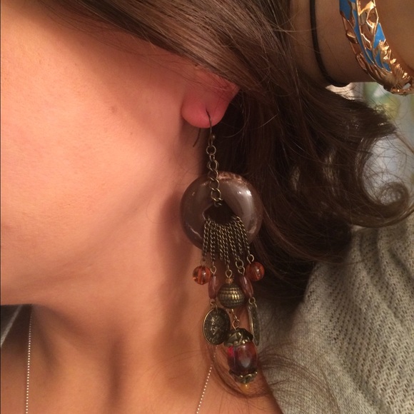 Antique style dangle earrings