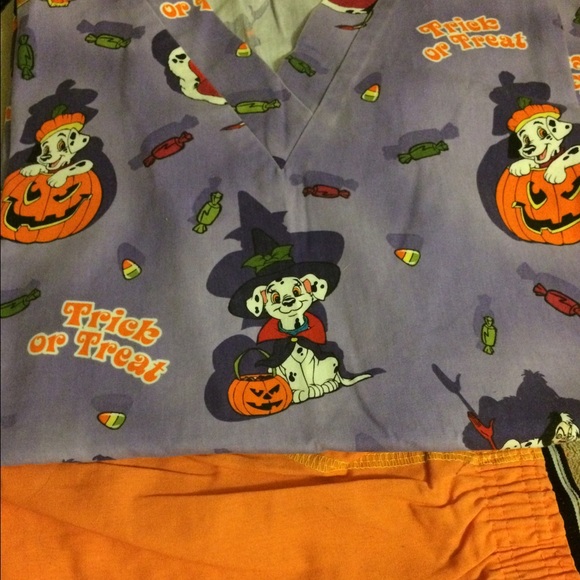 Halloween scrub outfit