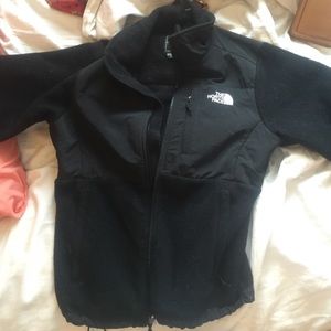 Women's black north face zip up jacket size small