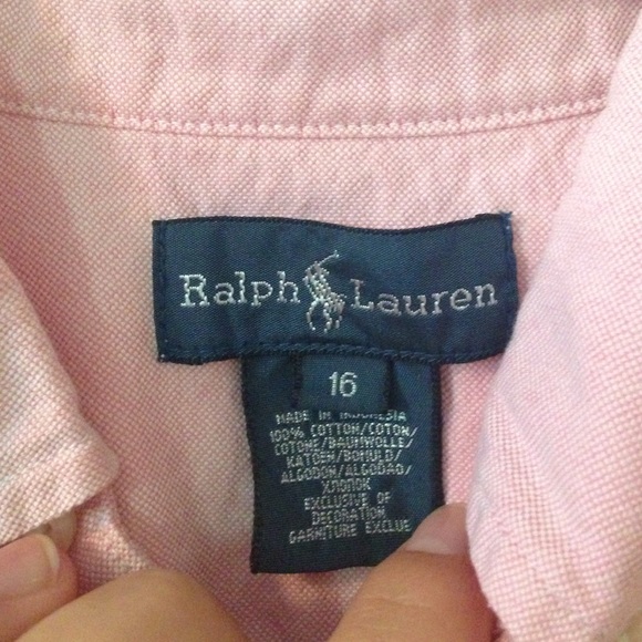 Pink Ralph Lauren button down - Picture 2 of 4