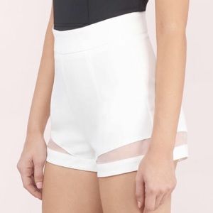 Peek at me white shorts