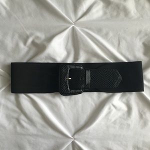 Black Waist Cinching Belt