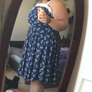Anchor / nautical pinup dress