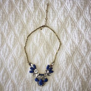 J. Crew Blue Jewel Necklace