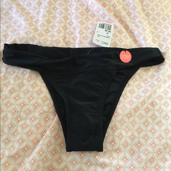 Cheeky black bikini bottoms