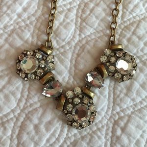 Mirrored statement necklace. J. Crew. NWOT