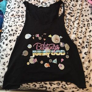 Bitching and Junkfood crop top