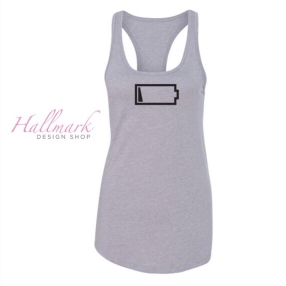 Low Battery Icon Fitness Tank 💪🏻 - Picture 2 of 4
