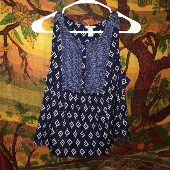 Forever 21 tribal tank top