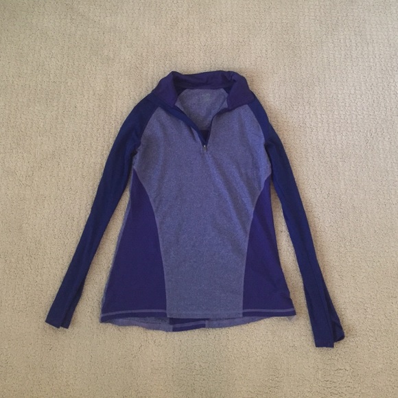 Purple athletic zip up