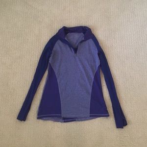 Purple athletic zip up