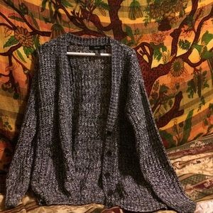 Forever 21 gray and black cardigan