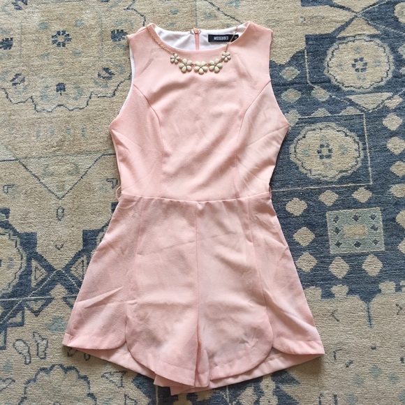 Missguided Pink Romper - Picture 2 of 2