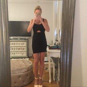 H&M Black Cutout Mini Dress