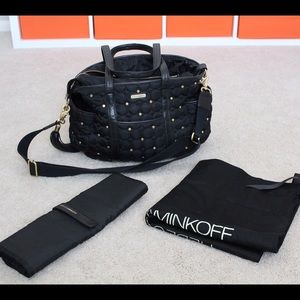 Rebecca Minkoff Marissa Diaper Bag - Black/Gold