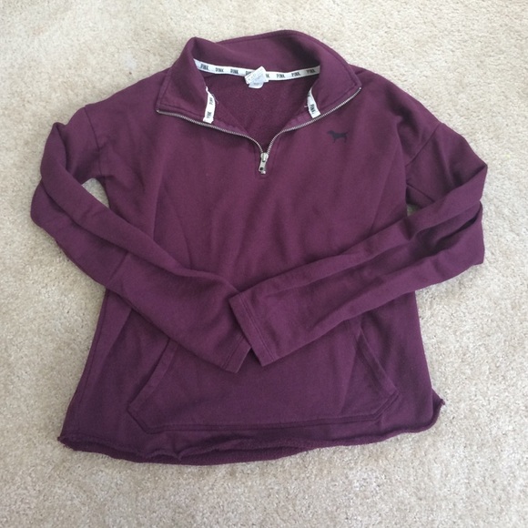 PINK quarter zip sweatshirt