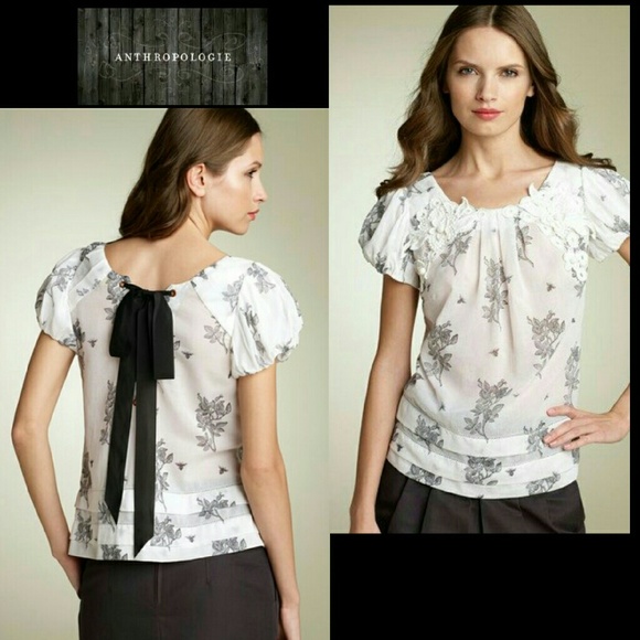 Anthropologie Tops - Anthropologie Leifsdottir Rose & Bees top