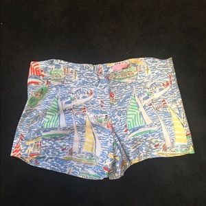 Lilly Pulitzer sailing print shorts