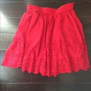 High Waisted Eyelet Skirt from Arden B