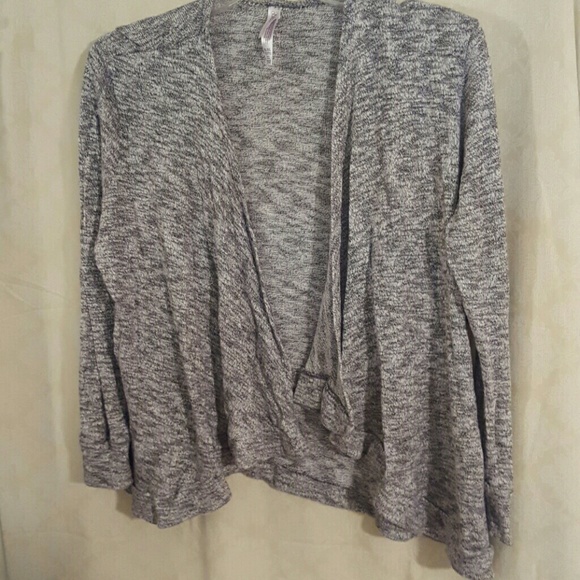 Open front draped lounge cardigan