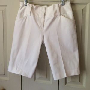 White Bermuda shorts from INC