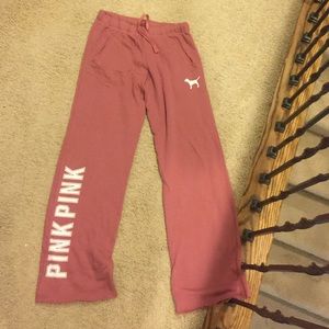 Pink sweat pants
