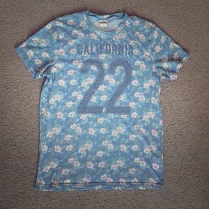 MENS Hollister Co. Floral Print Graphic Tee SZ. L