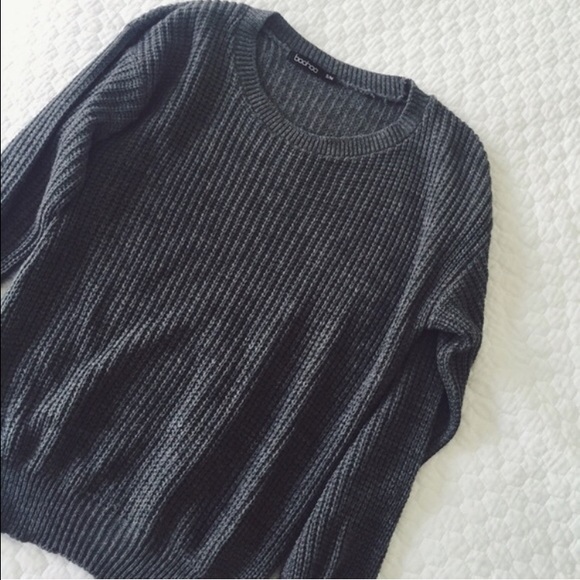 Gray Knit Sweater - Picture 3 of 3