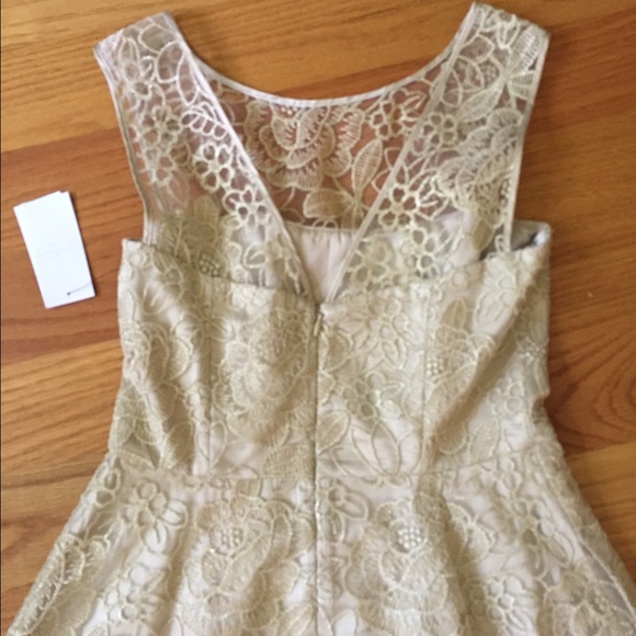 Gorgeous Jessica Simpson gold lace dress - Picture 3 of 4