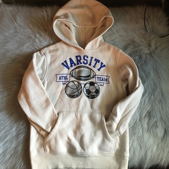 Jumping beans Kids cream varsity sweatshirt