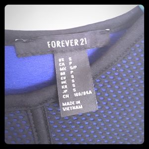Black and dark blue forever 21 dress