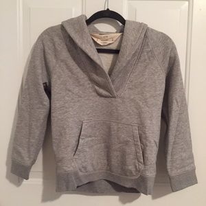 J.Crew gray pullover v-neck sweatshirt