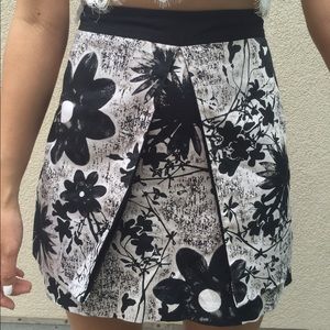 Topshop High Waisted Monochrome Skirt