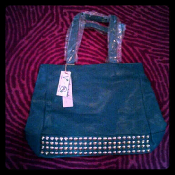 🌹SALE!🌹 Teal Shoulder Bag by Alyssa USA - Picture 1 of 4