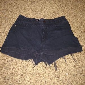 Black high waisted shorts