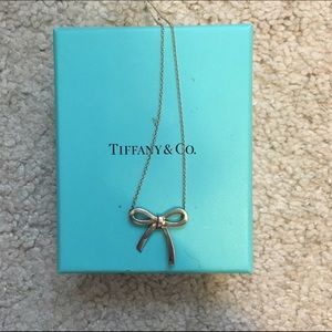 Tiffany & co bow necklace