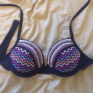 Swimsuit top beaded