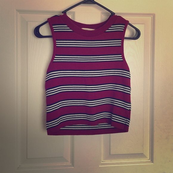 American knit crop top