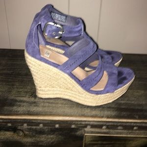 Navy blue wedges
