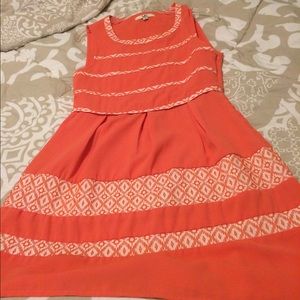 A Line Coral Pink Sundress
