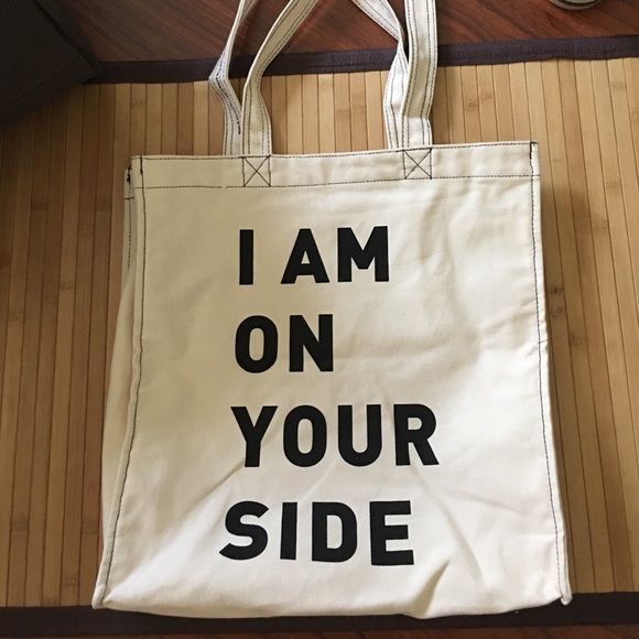 Canvas tote- religious quote I am on your side