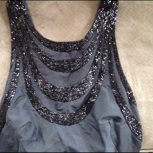 FCUK Beaded Silk Fitted Top - Picture 3 of 4