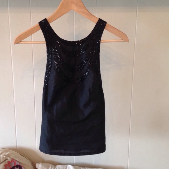 FCUK Beaded Silk Fitted Top - Picture 4 of 4