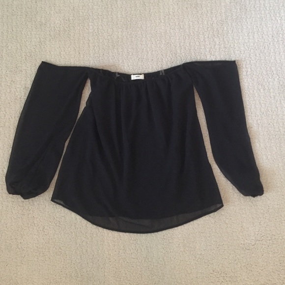 Tobi black off the shoulder top