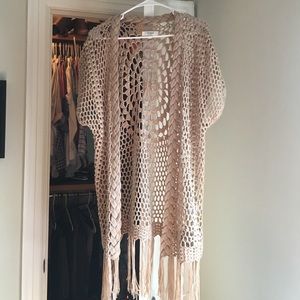 Umgee crochet fringe cardigan