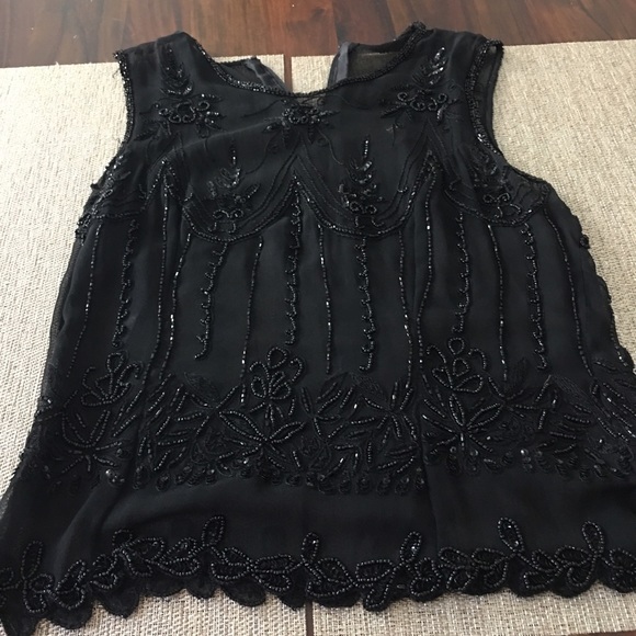 Sheer embroidered top