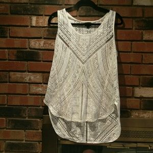 Semi-Transparent Tribal Tank Top
