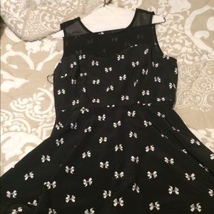 Forever 21 Black Bow Dress